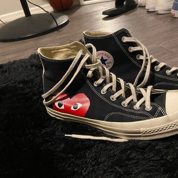 Comme des Garçons Play Chuck 70 in Black - Picture 6 of 7